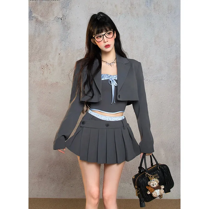 【24s Sep.】Blazer and Skirt School Set