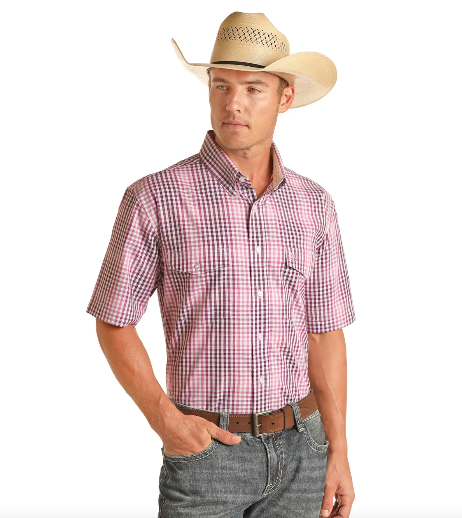 37D3177 - Panhandle Men's SS Button-Up Shirt