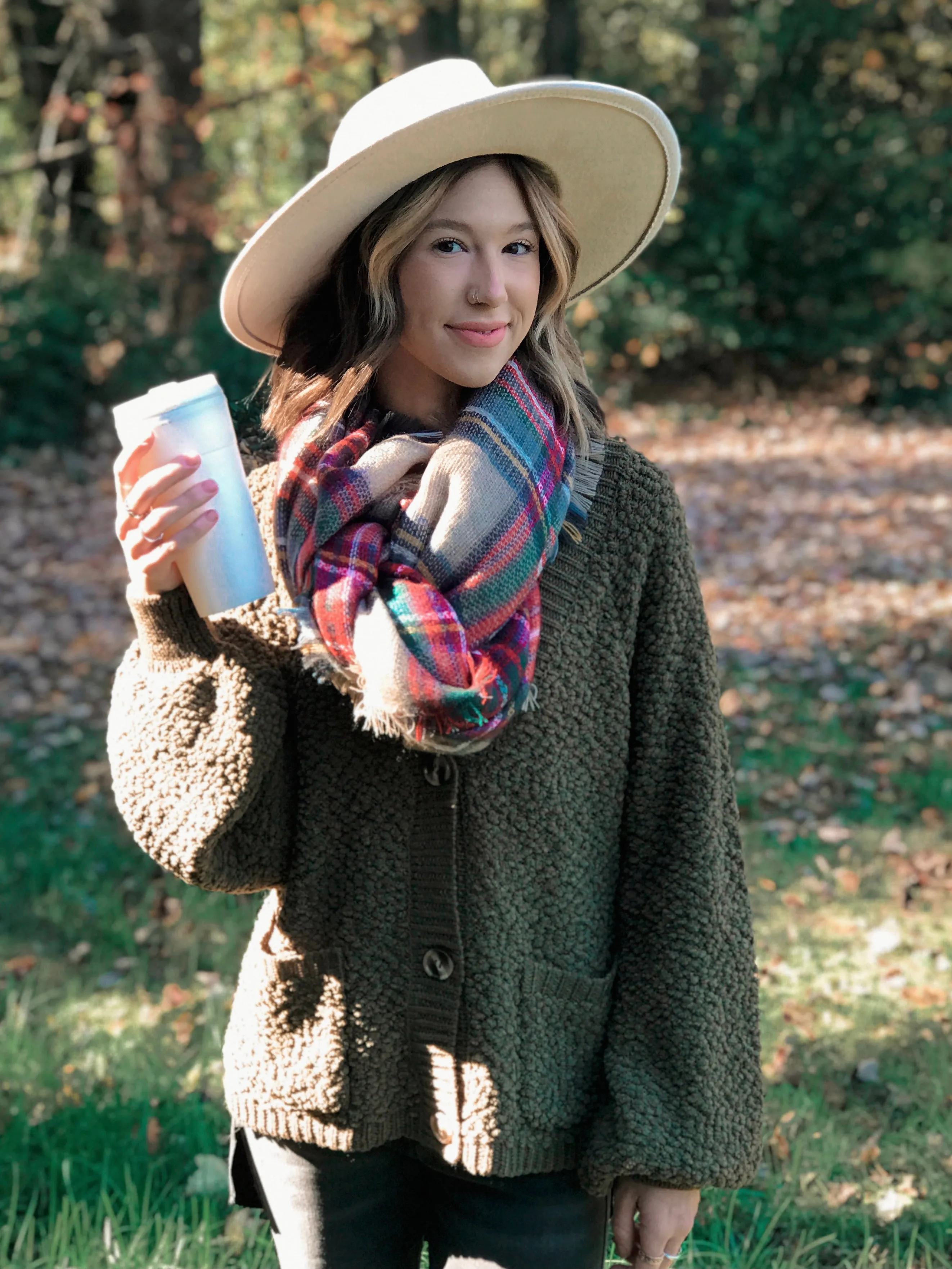 Andie Popcorn Sweater- Olive