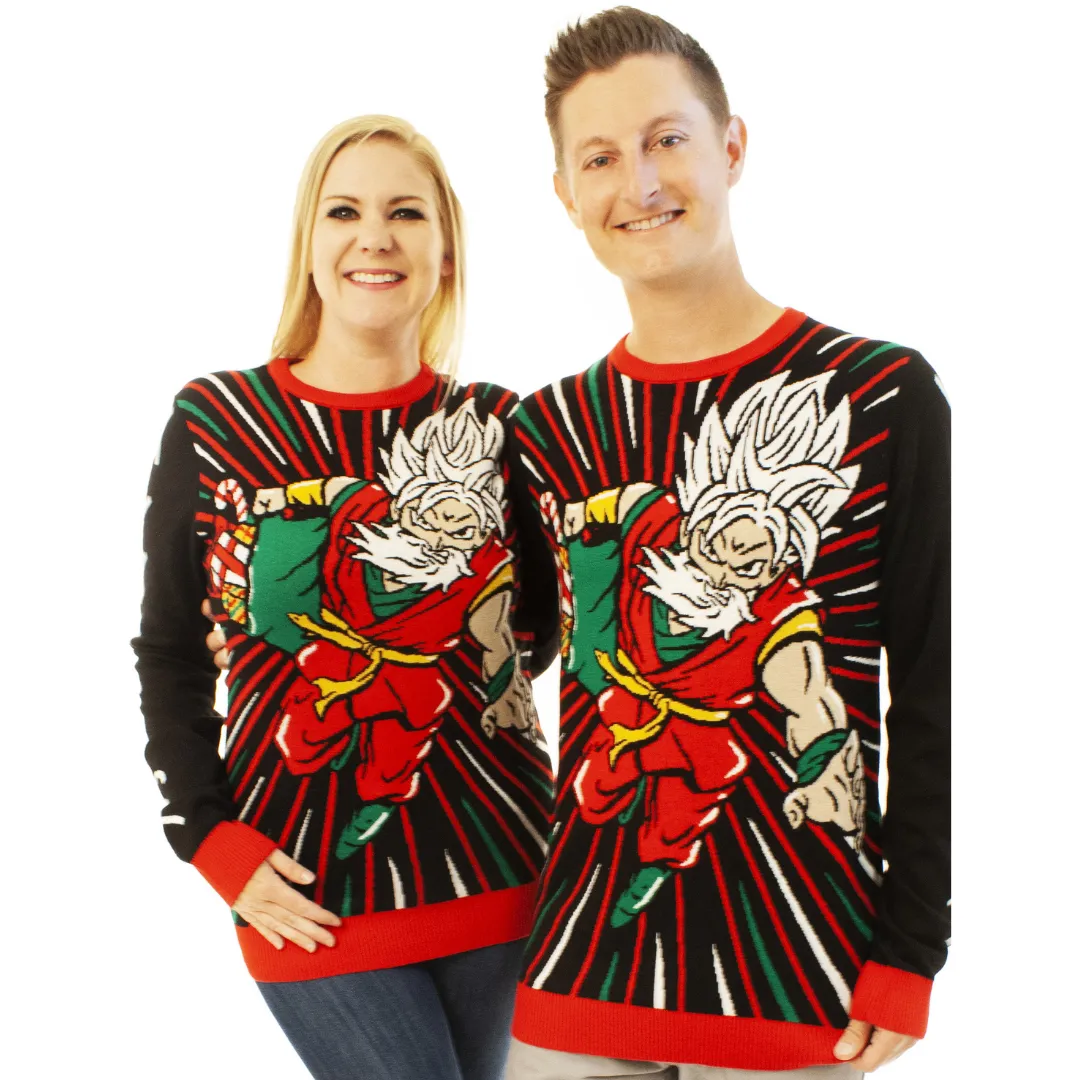 Anime Santa | Ugly Christmas Sweater For Men & Women | Unisex Sizing