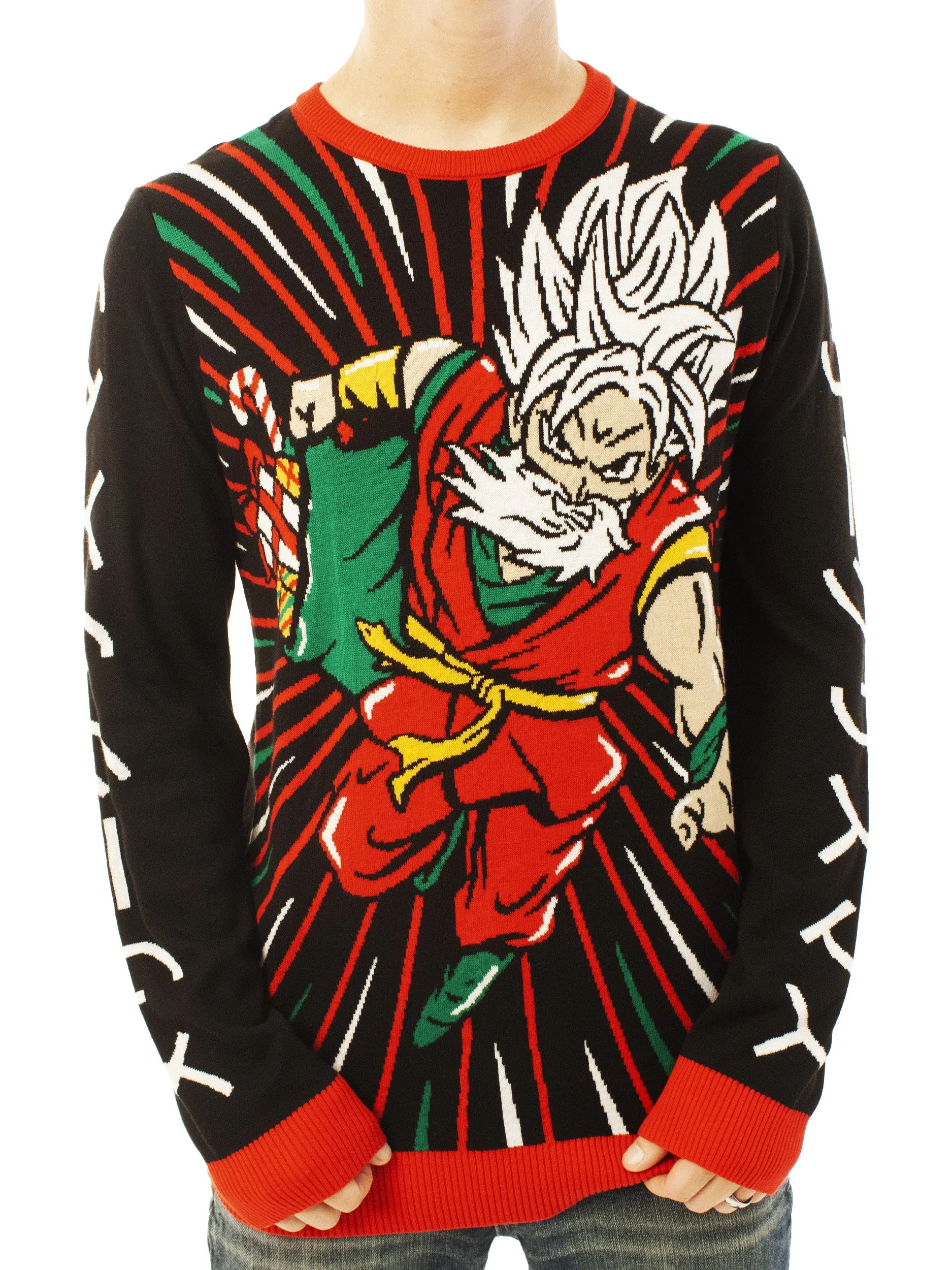 Anime Santa | Ugly Christmas Sweater For Men & Women | Unisex Sizing