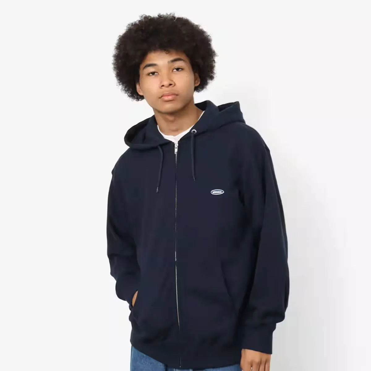 ATMOS SMALL LOGO ZIP UP HOODED SWEATSHIRT