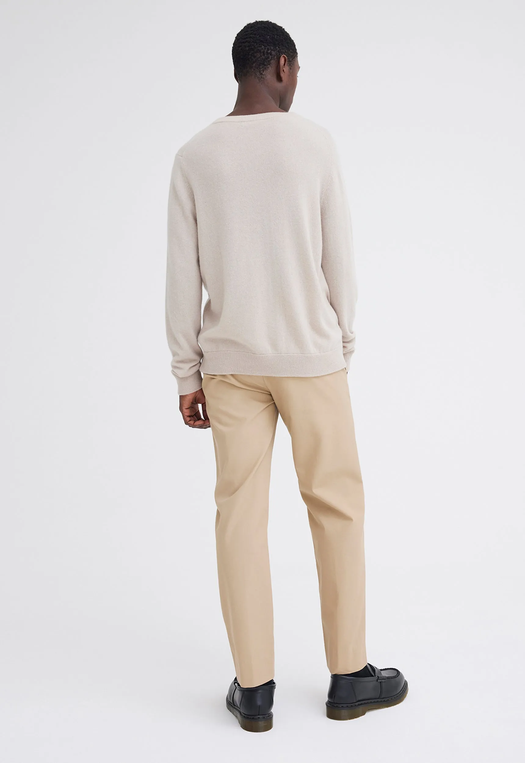 Beckham Cashmere Sweater - Flaxen Beige