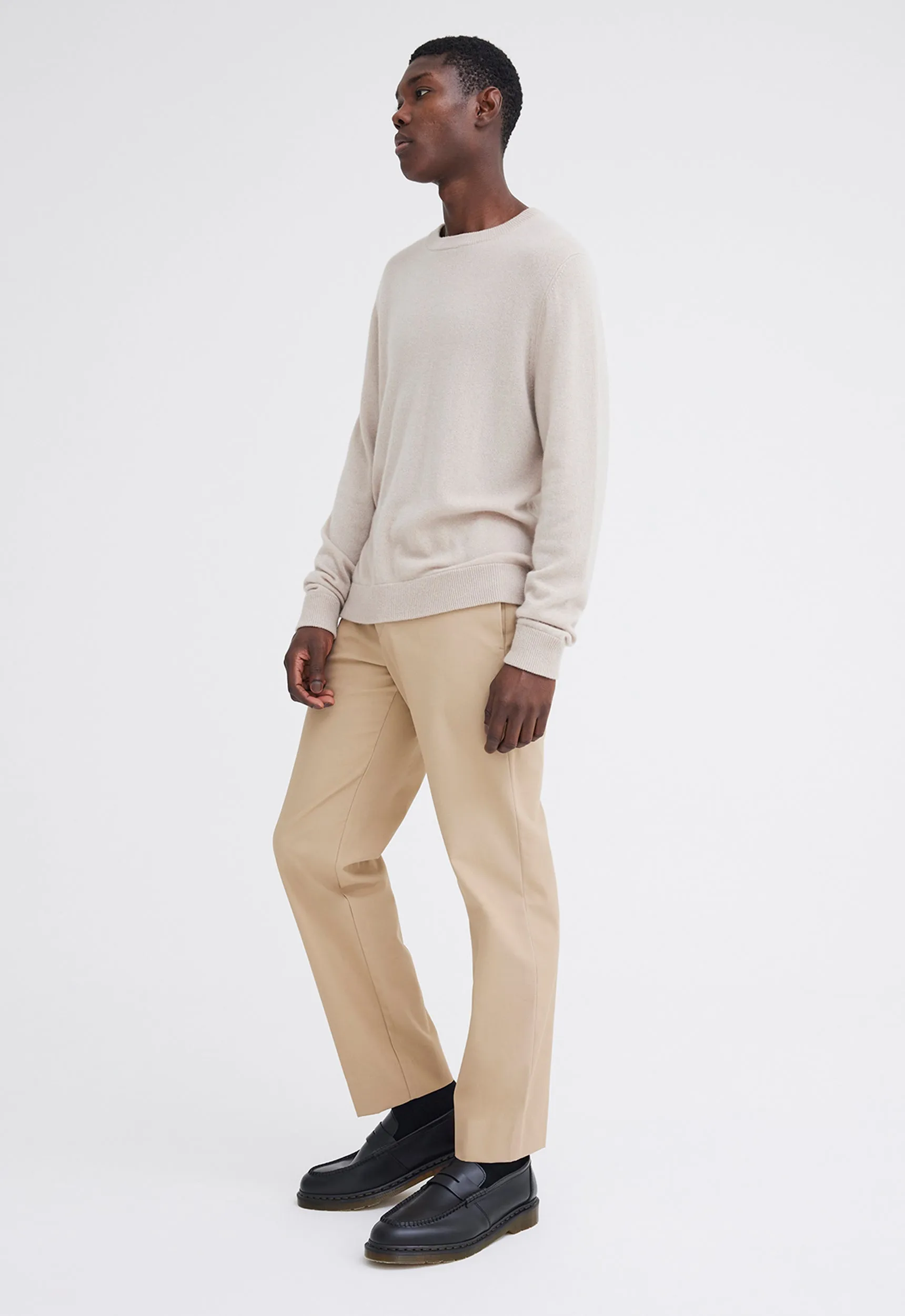 Beckham Cashmere Sweater - Flaxen Beige