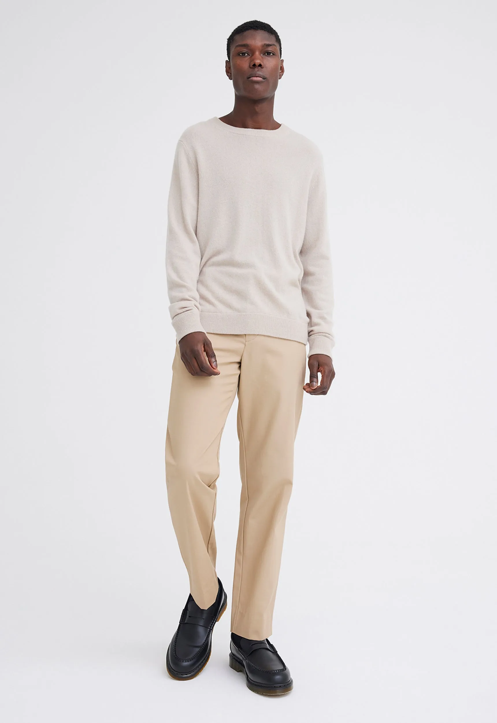 Beckham Cashmere Sweater - Flaxen Beige