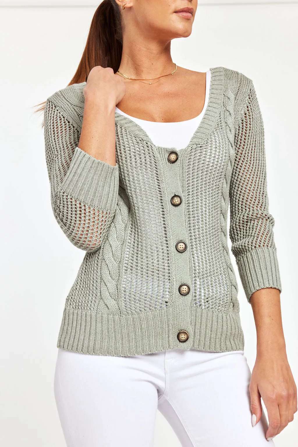 Cable Knit Cardigan