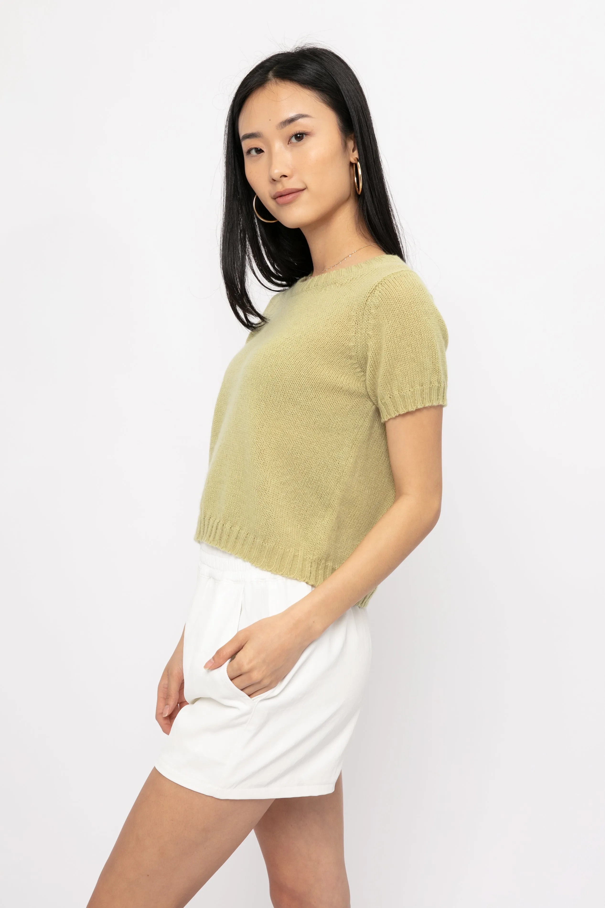 Cashmere Top in Kiwi