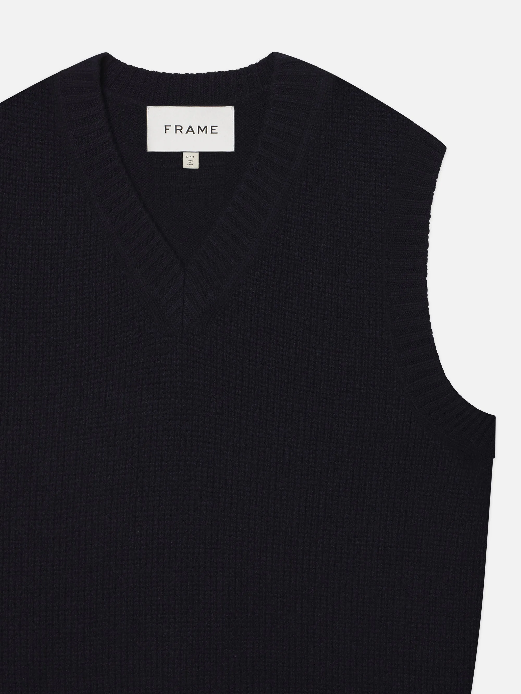 Cashmere Vest -- Navy