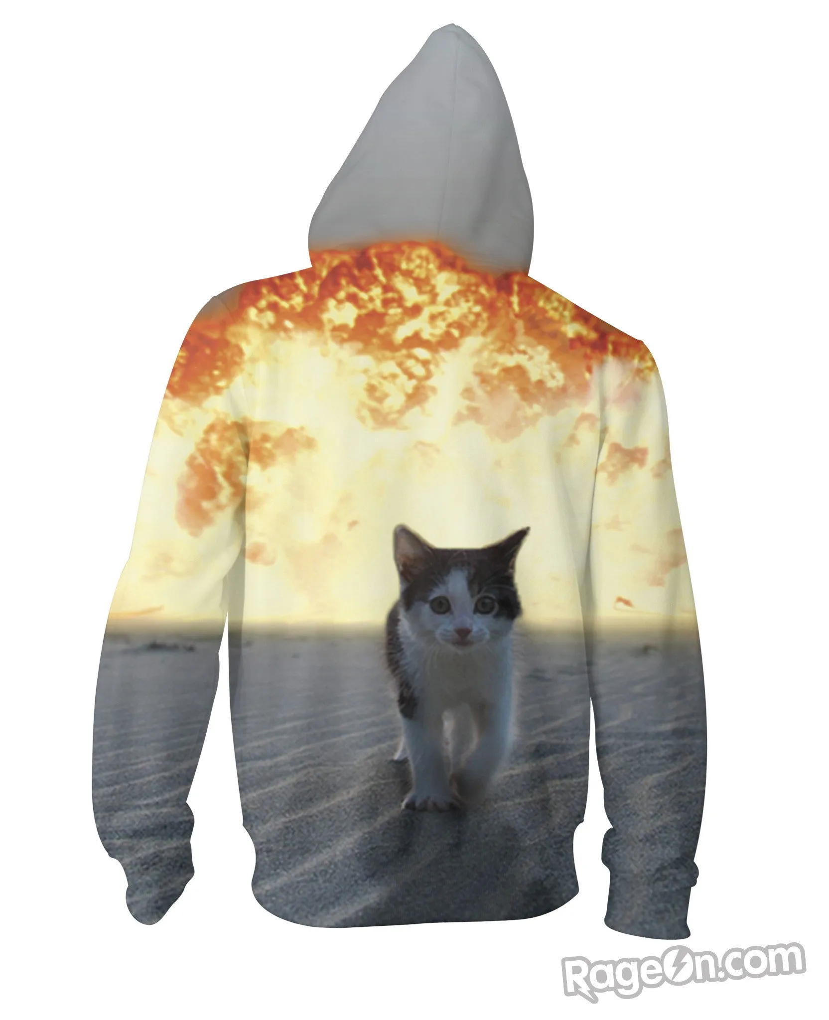 Cat Explosion Zip-Up Hoodie