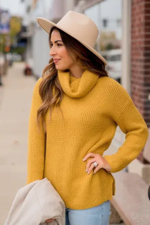 Cowl Neck Knit Sweater