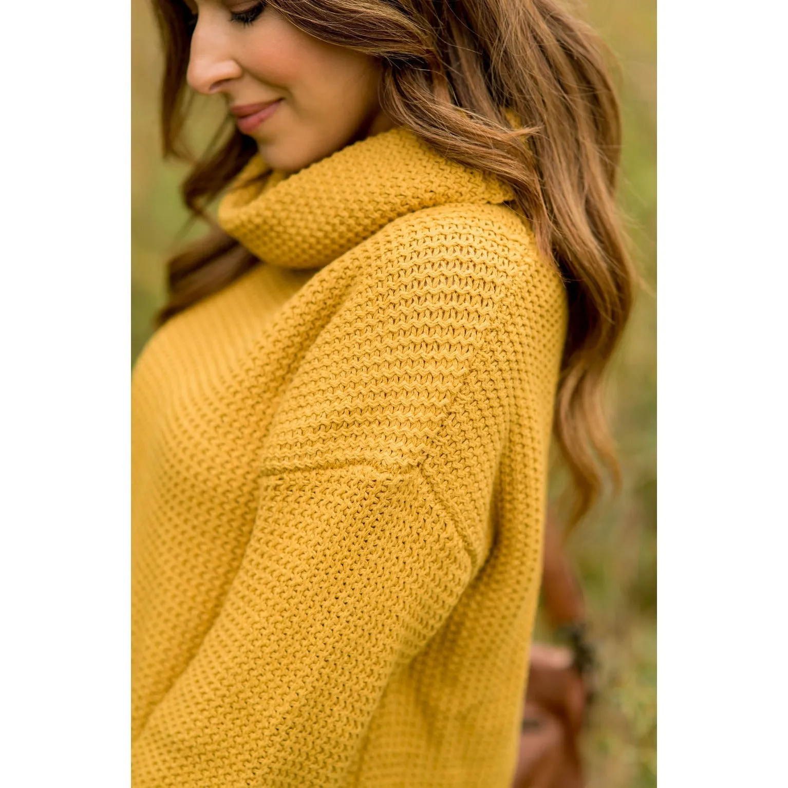 Cowl Neck Knit Sweater