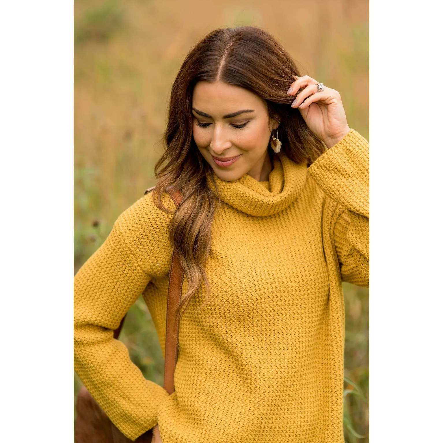 Cowl Neck Knit Sweater