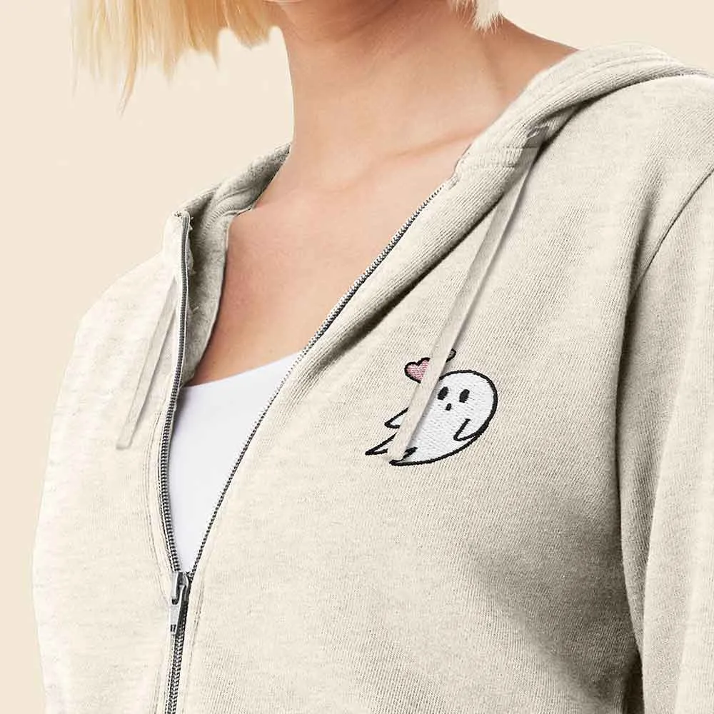 Dalix Heartly Ghost Zip Hoodie