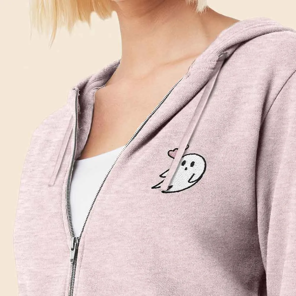 Dalix Heartly Ghost Zip Hoodie