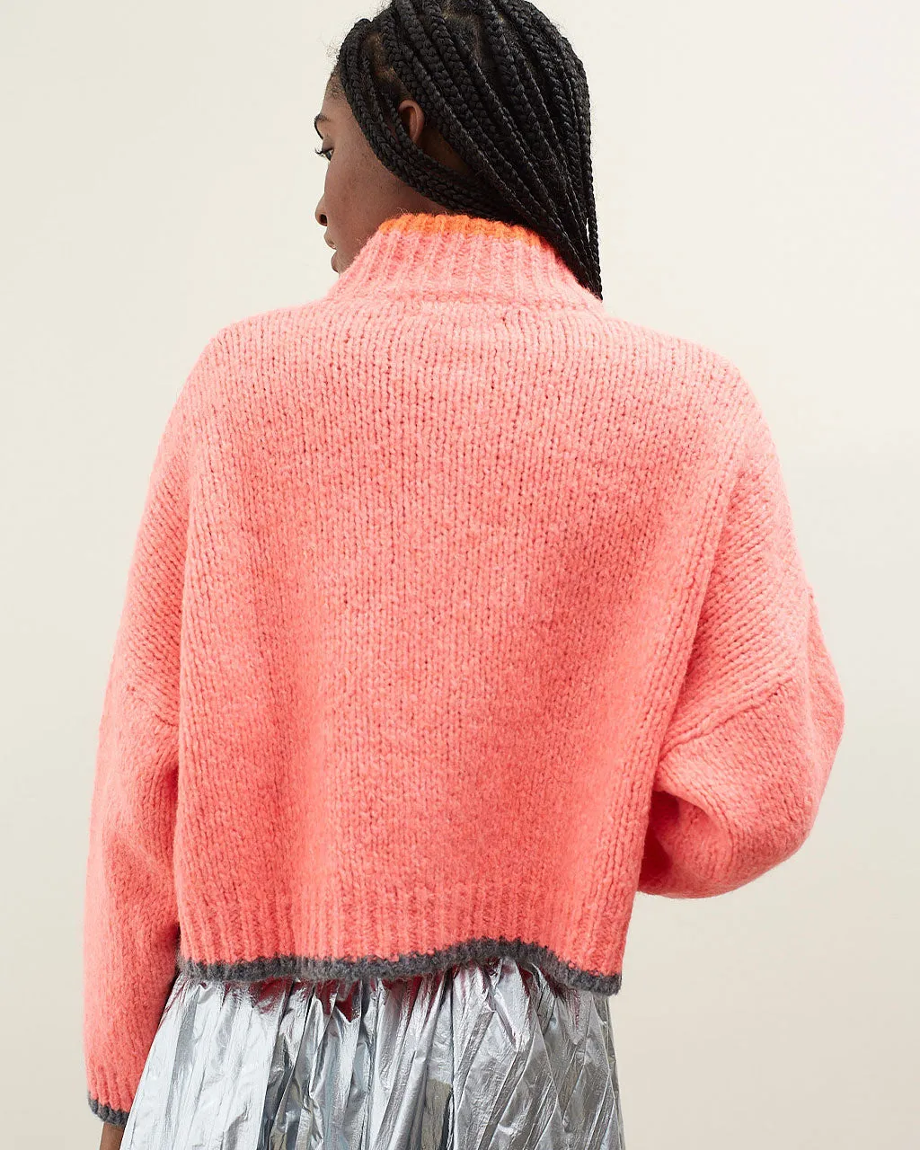 Ding Ding Cardigan - Coral