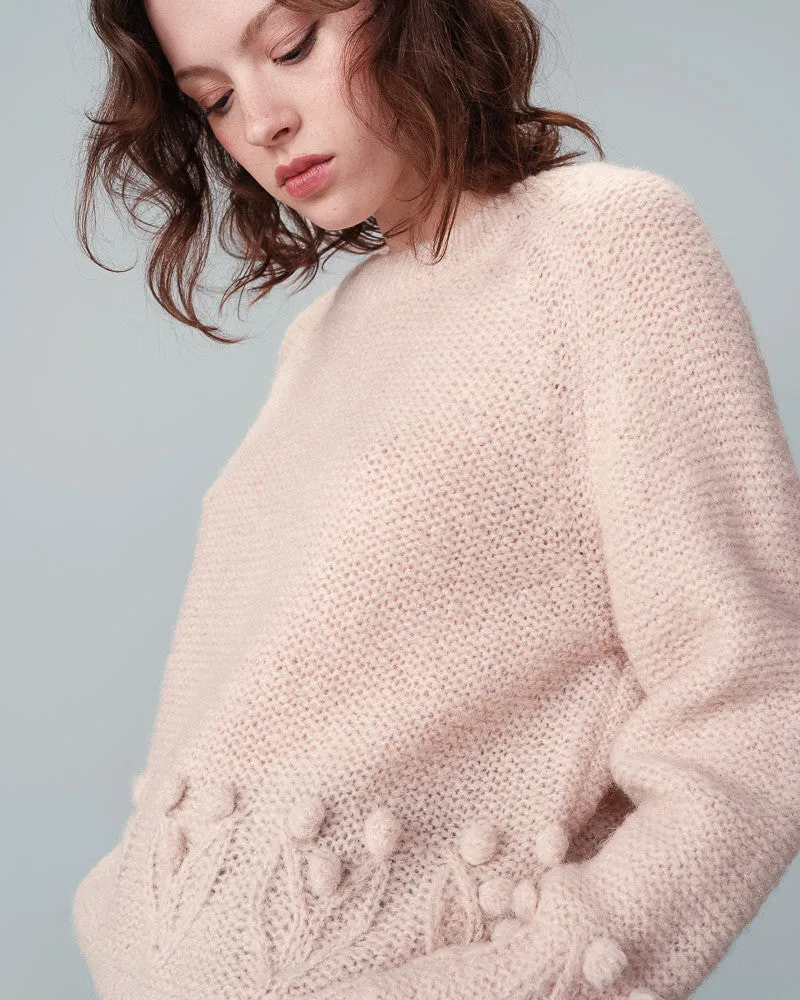 Grace & Mila Naurine Sweater in Pale Pink