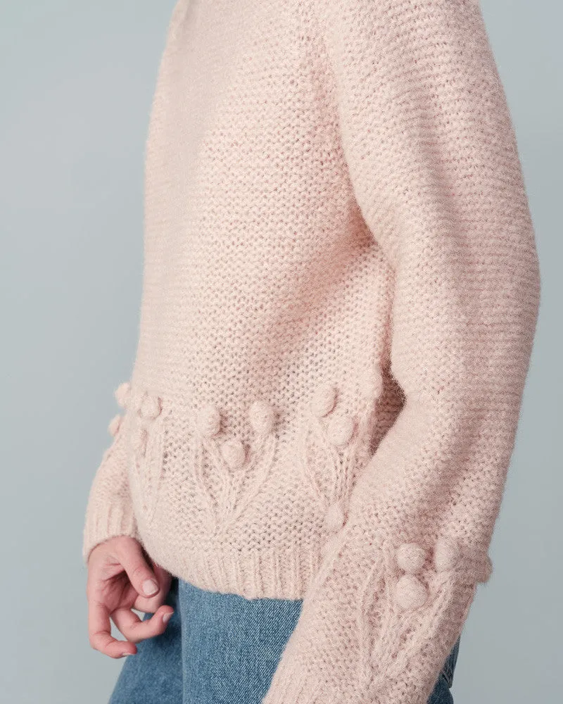 Grace & Mila Naurine Sweater in Pale Pink