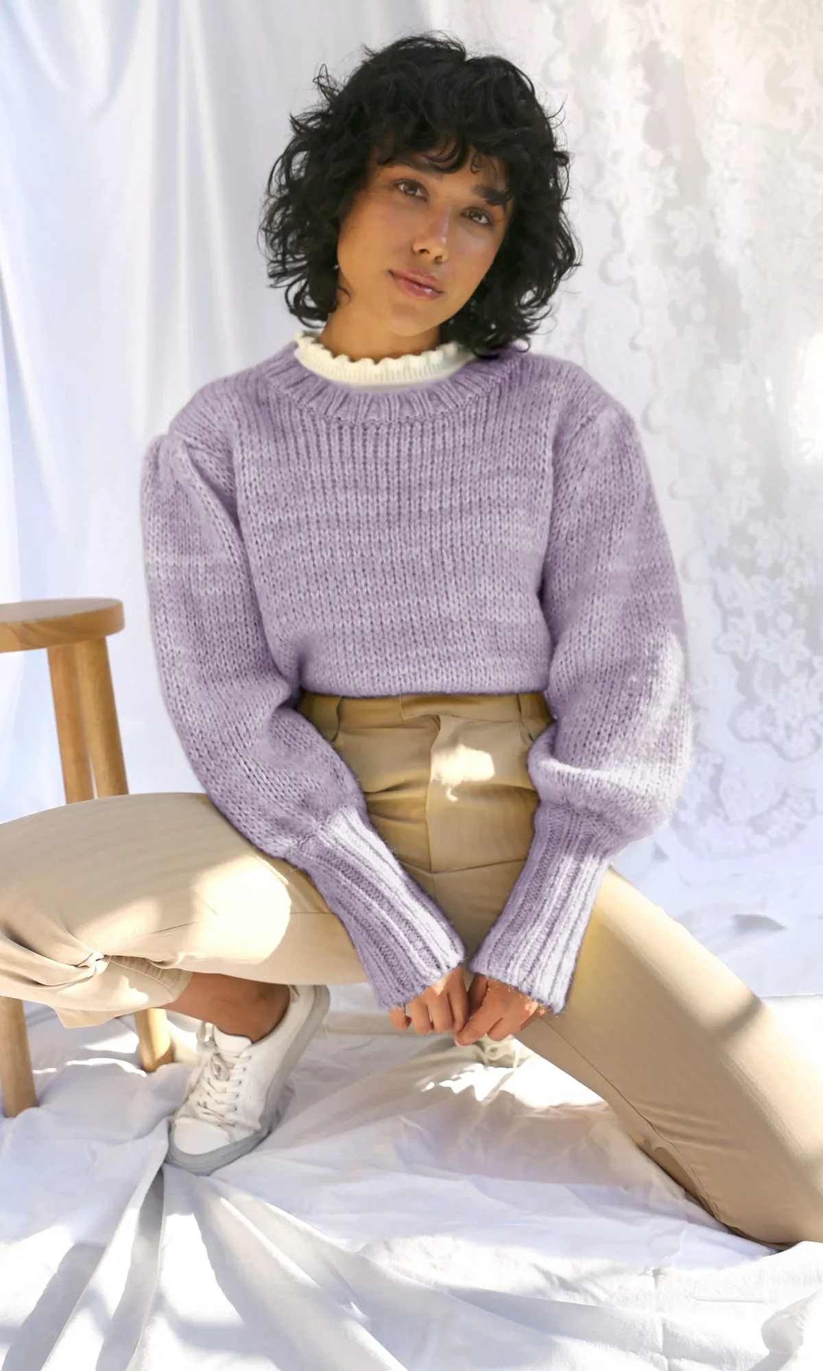 Gracie Pouf Sleeve Sweater - FINAL SALE