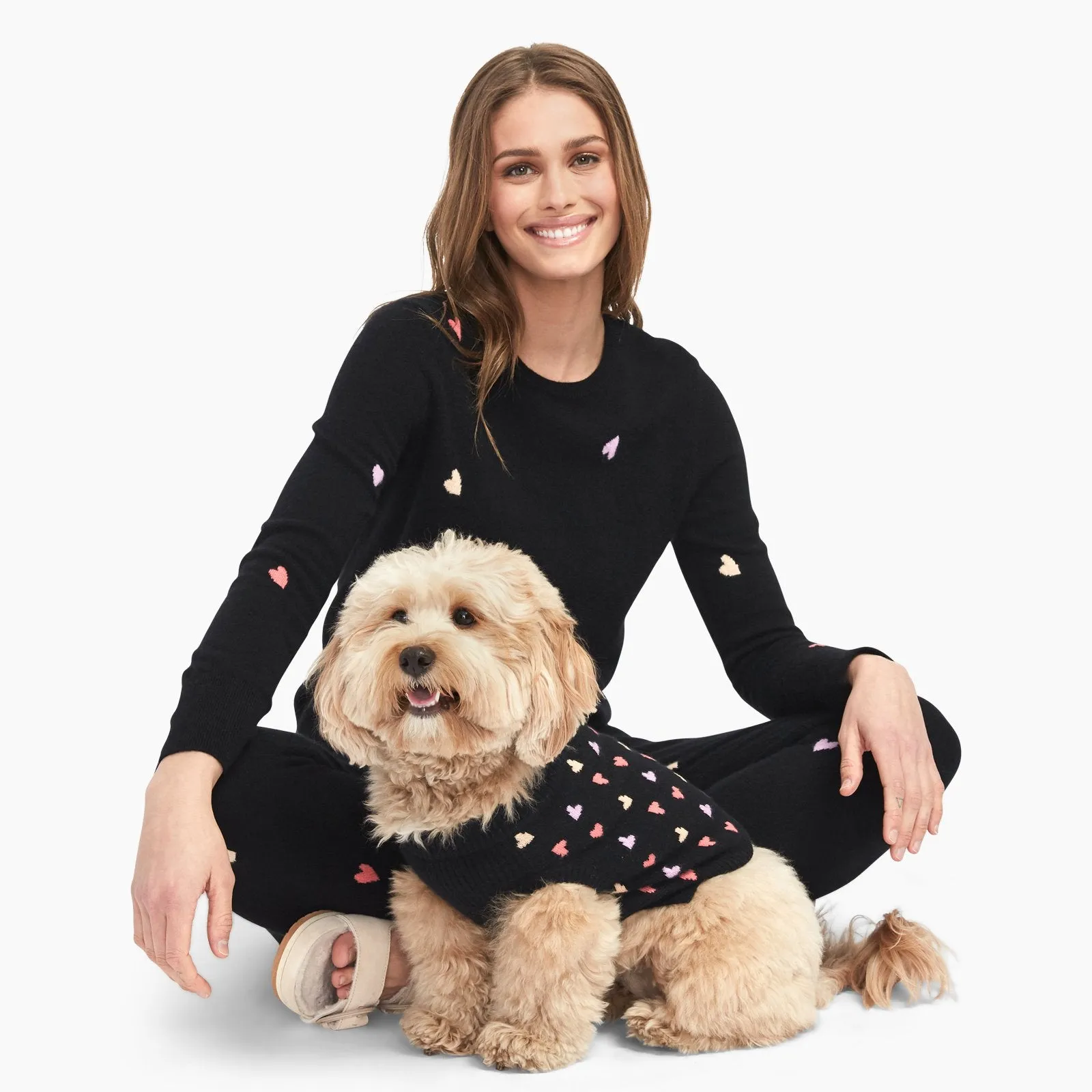 Heart Cashmere Dog Sweater