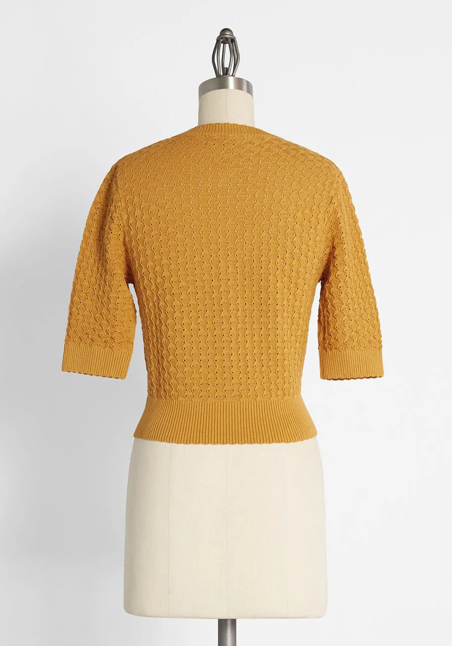 Honey and Haute Cropped Cardigan