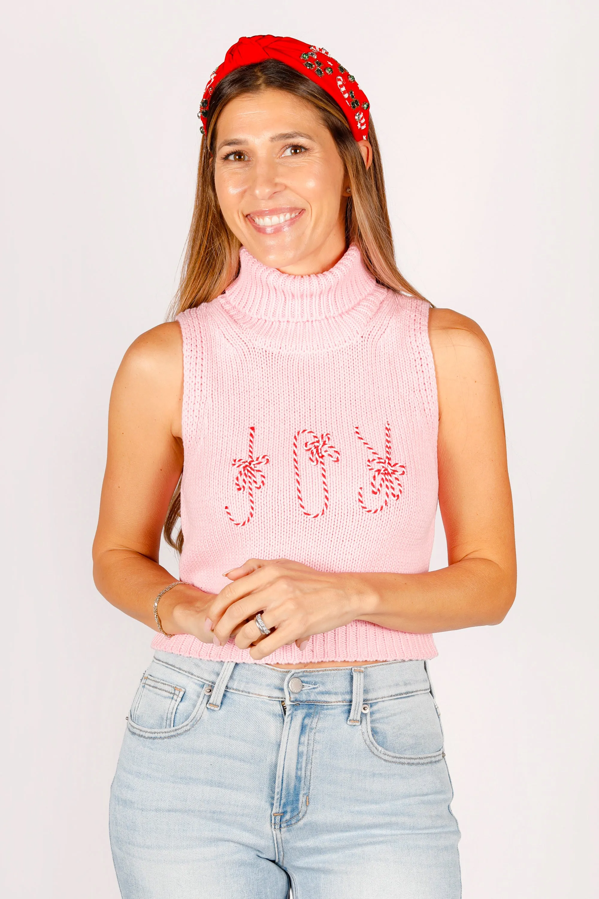 Joy Pink Knit Tank