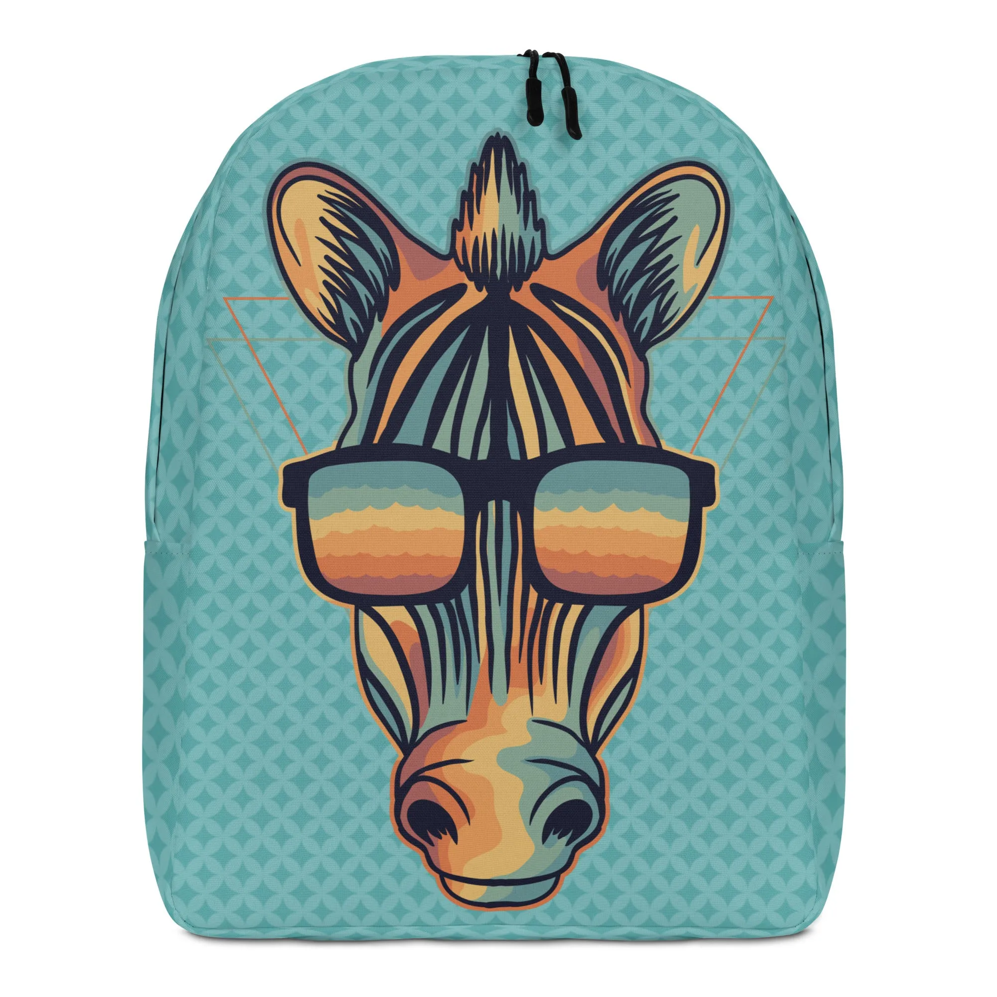 Minimalist Backpack Zebra Design