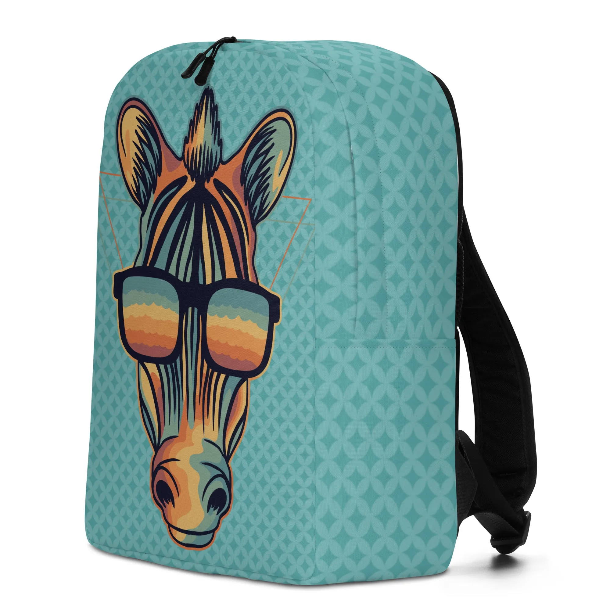 Minimalist Backpack Zebra Design