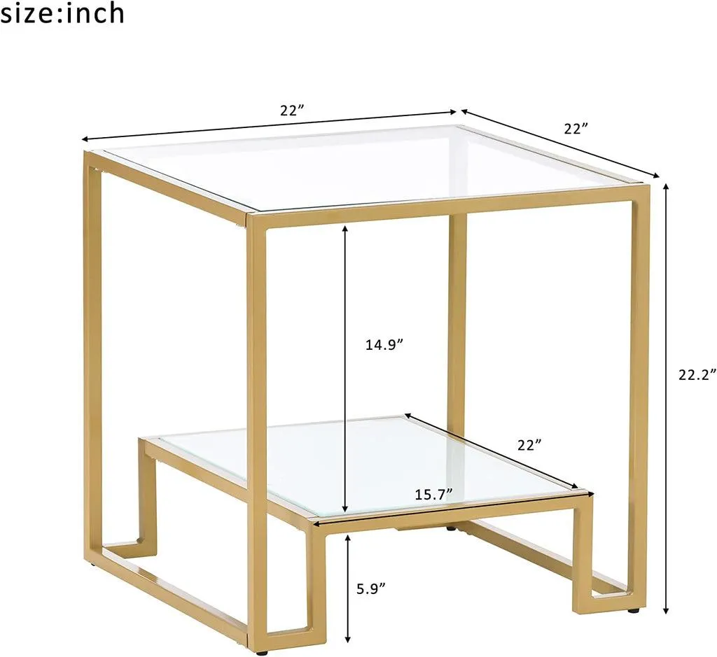 Minimalist Design Living Room Golden End Table