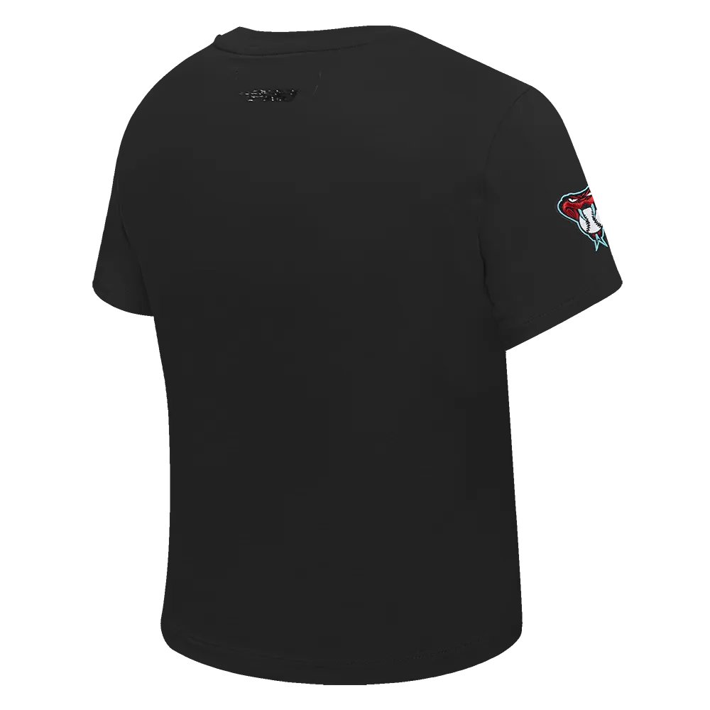 MLB ARIZONA DIAMONDBACKS CLASSIC WOMEN'S SLIM FIT TEE (BLACK)