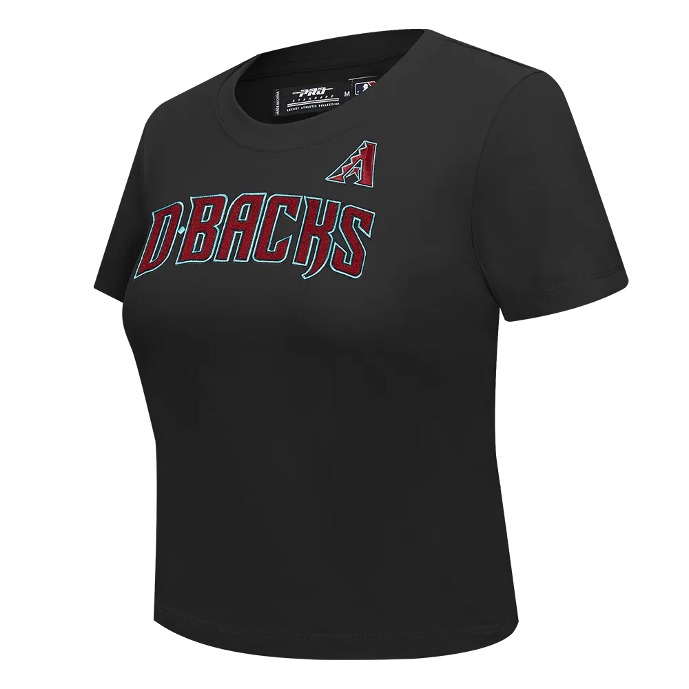 MLB ARIZONA DIAMONDBACKS CLASSIC WOMEN'S SLIM FIT TEE (BLACK)