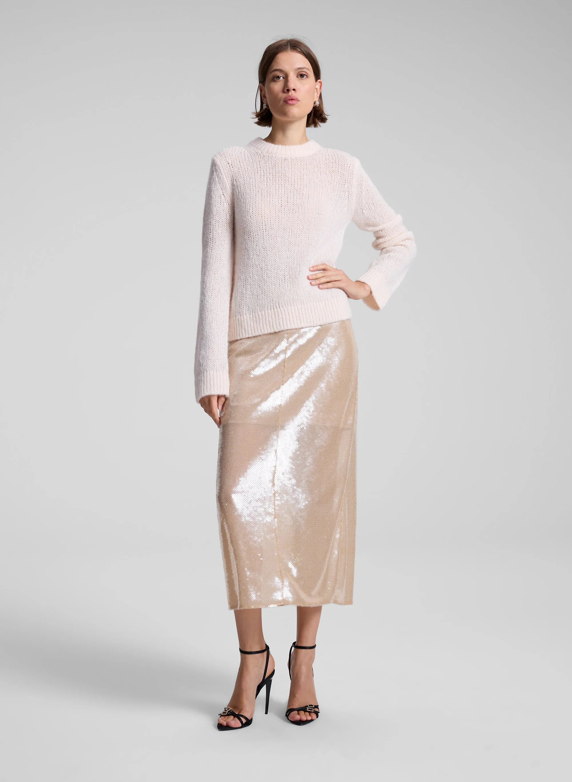 Monroe Soft Sequin Skirt