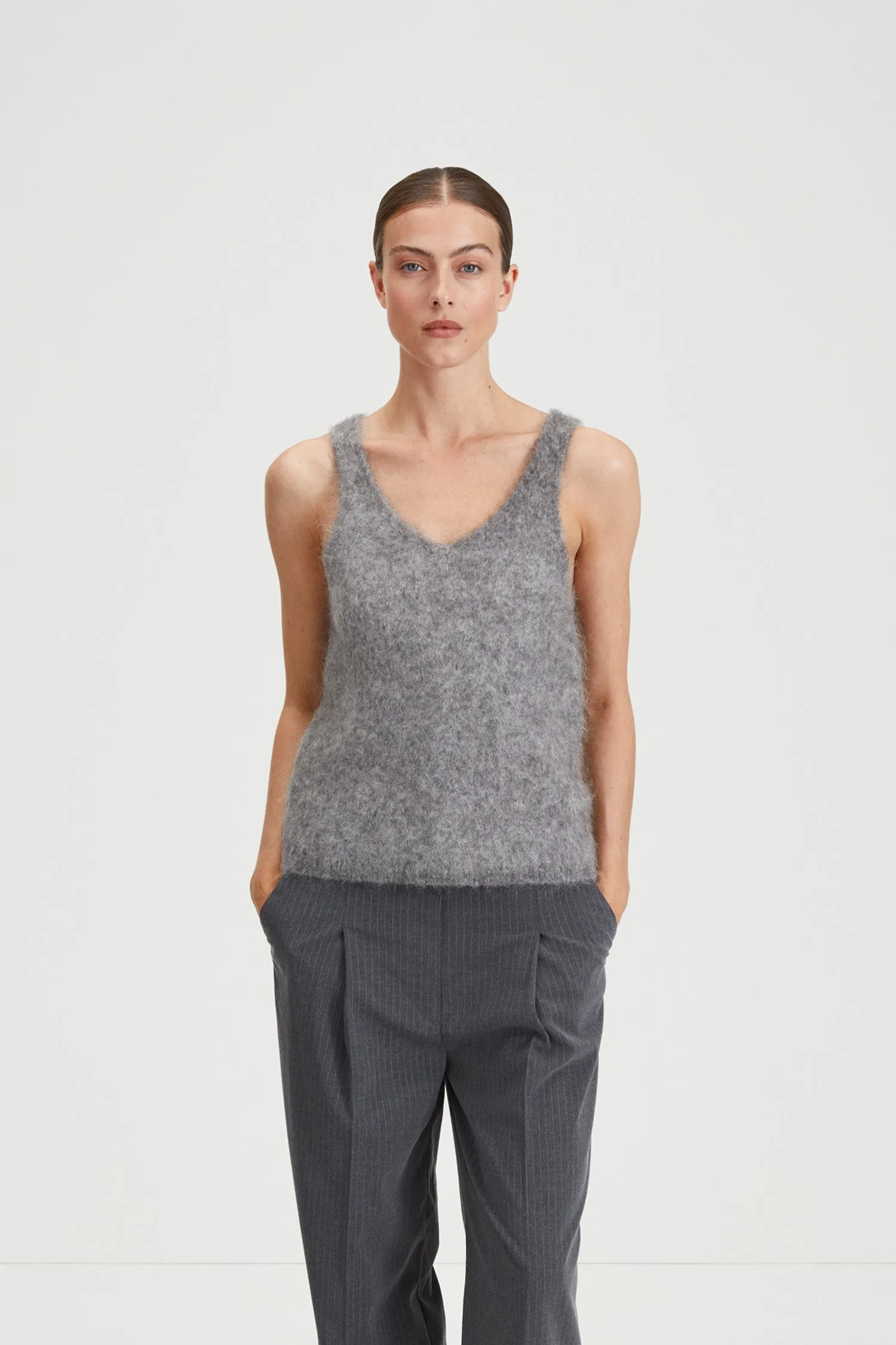 NERINA TOP - GREY