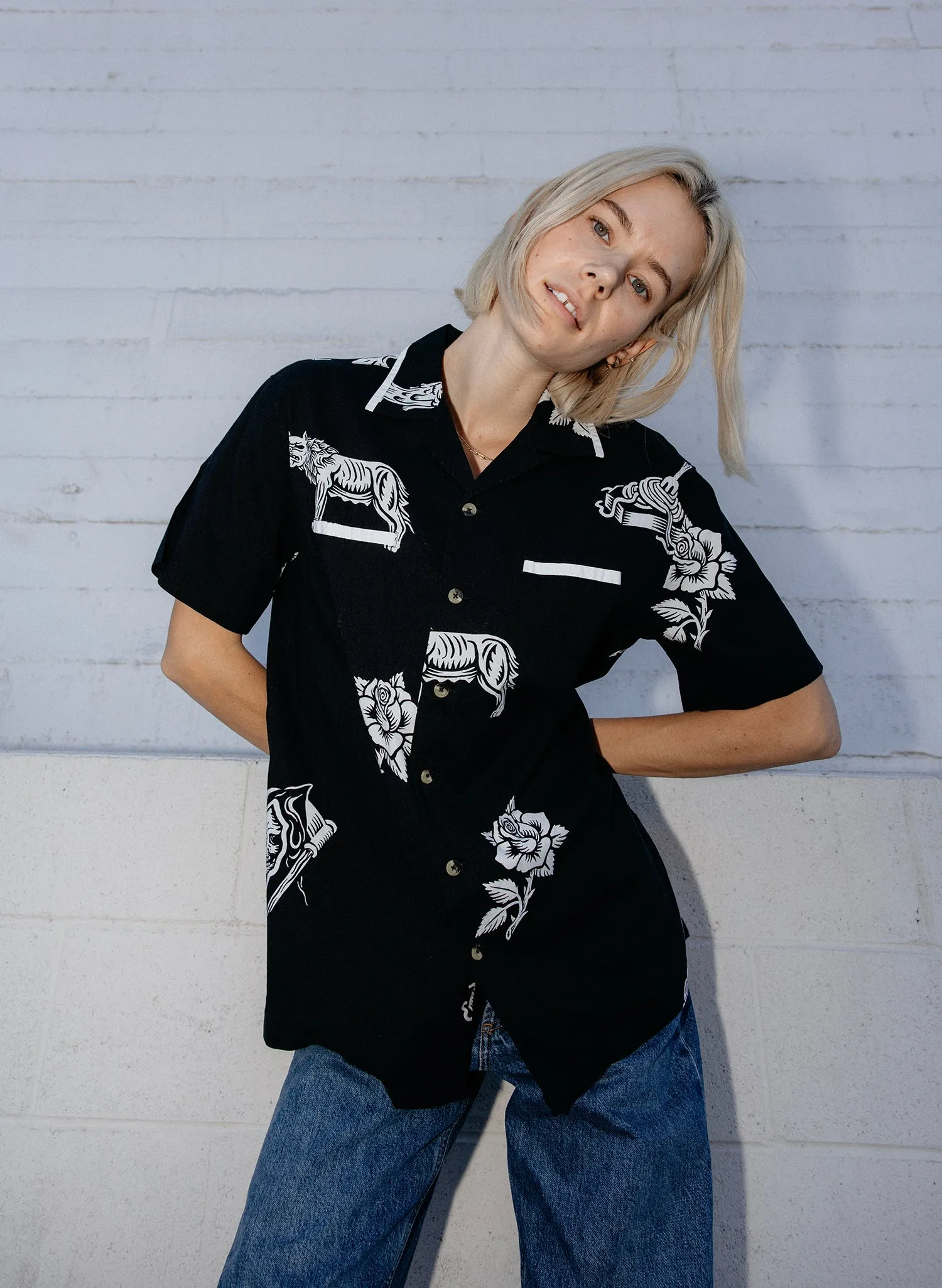 Pasta La Vista Button-Up