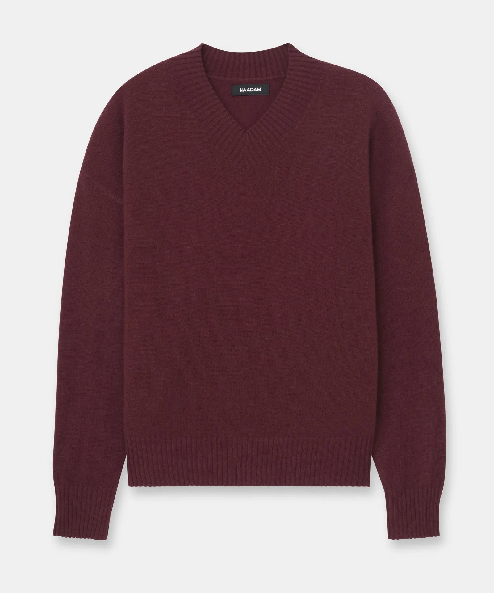 Signature Cashmere Boyfriend V-Neck Sweater