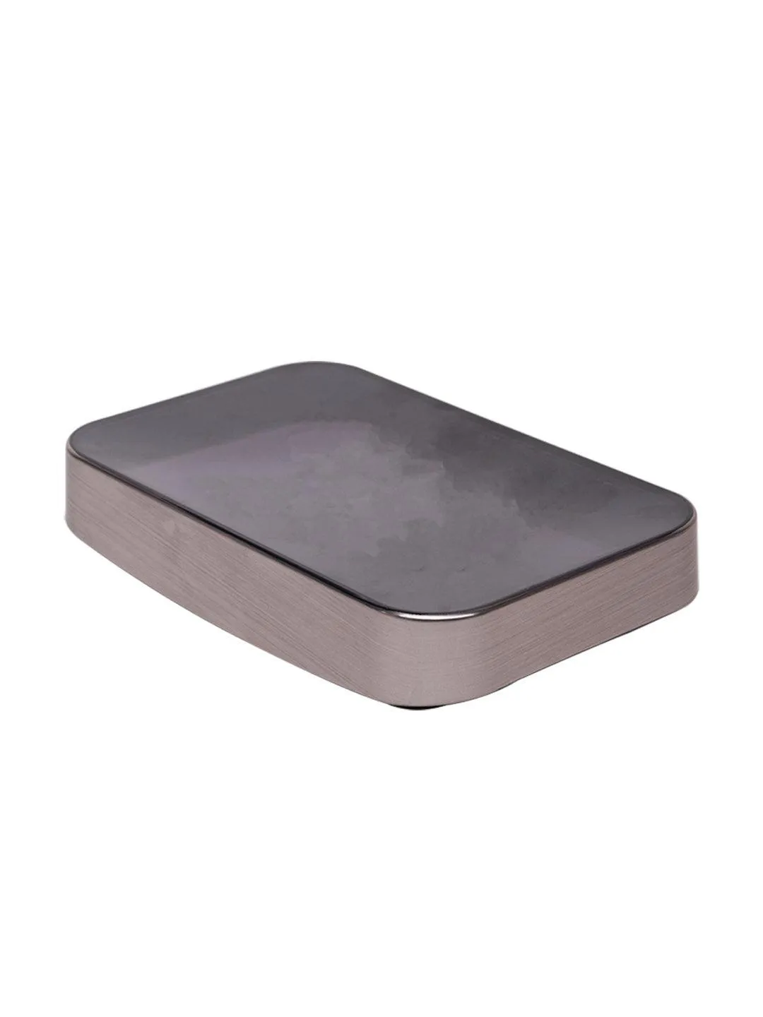 Stylish Soap Dish - Silver & Black