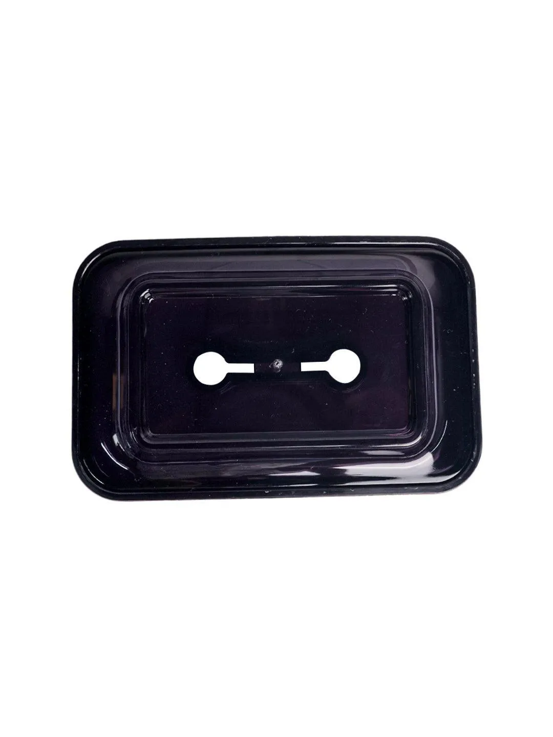 Stylish Soap Dish - Silver & Black