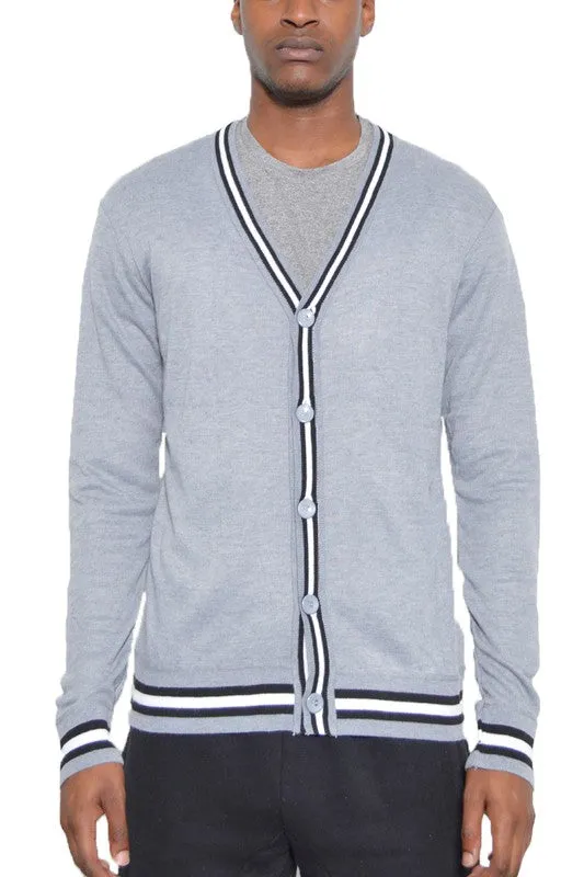 TEEK - TWO STRIPE CARDIGAN