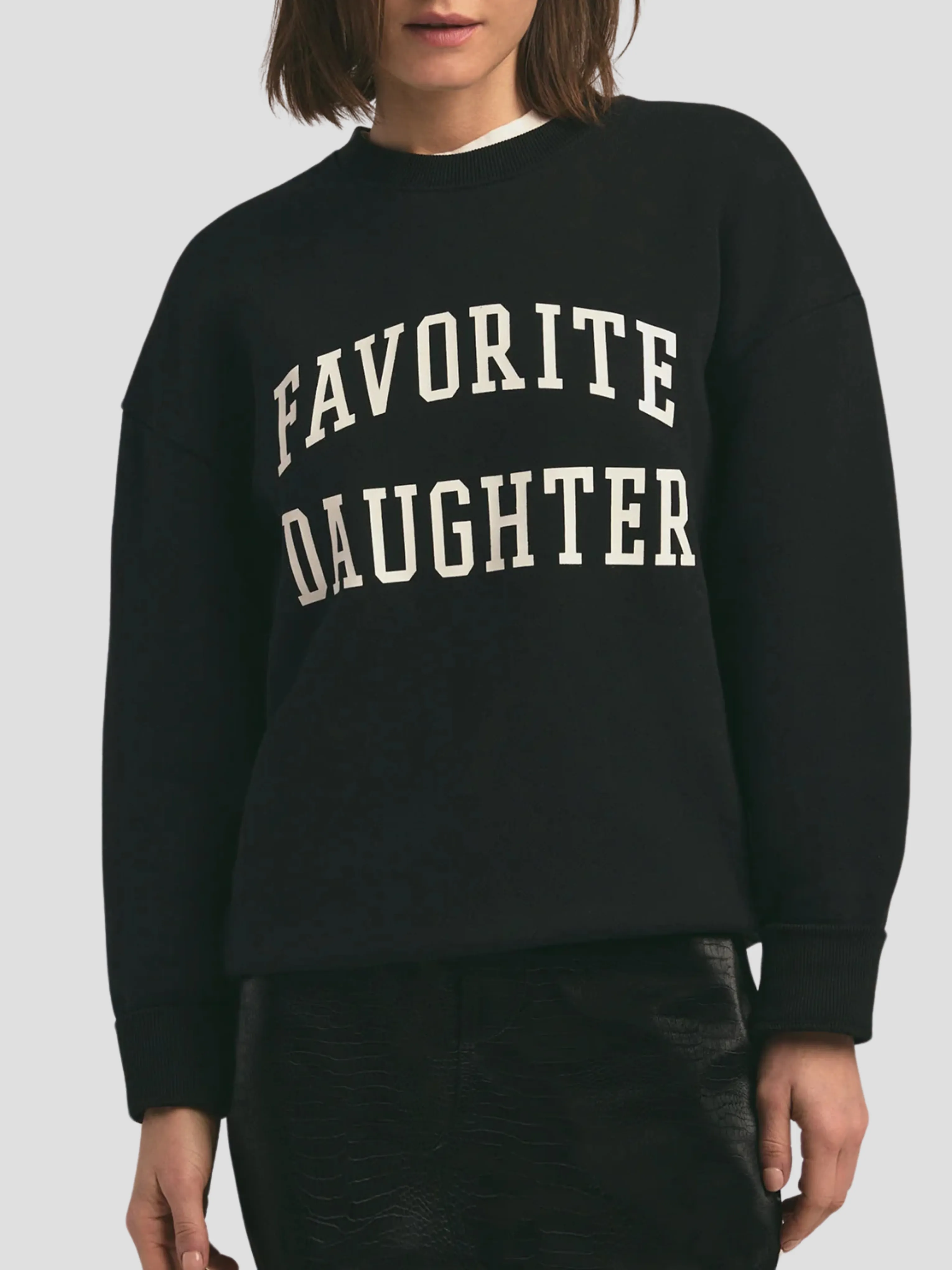 The Collegiate Sweatshirt in Black