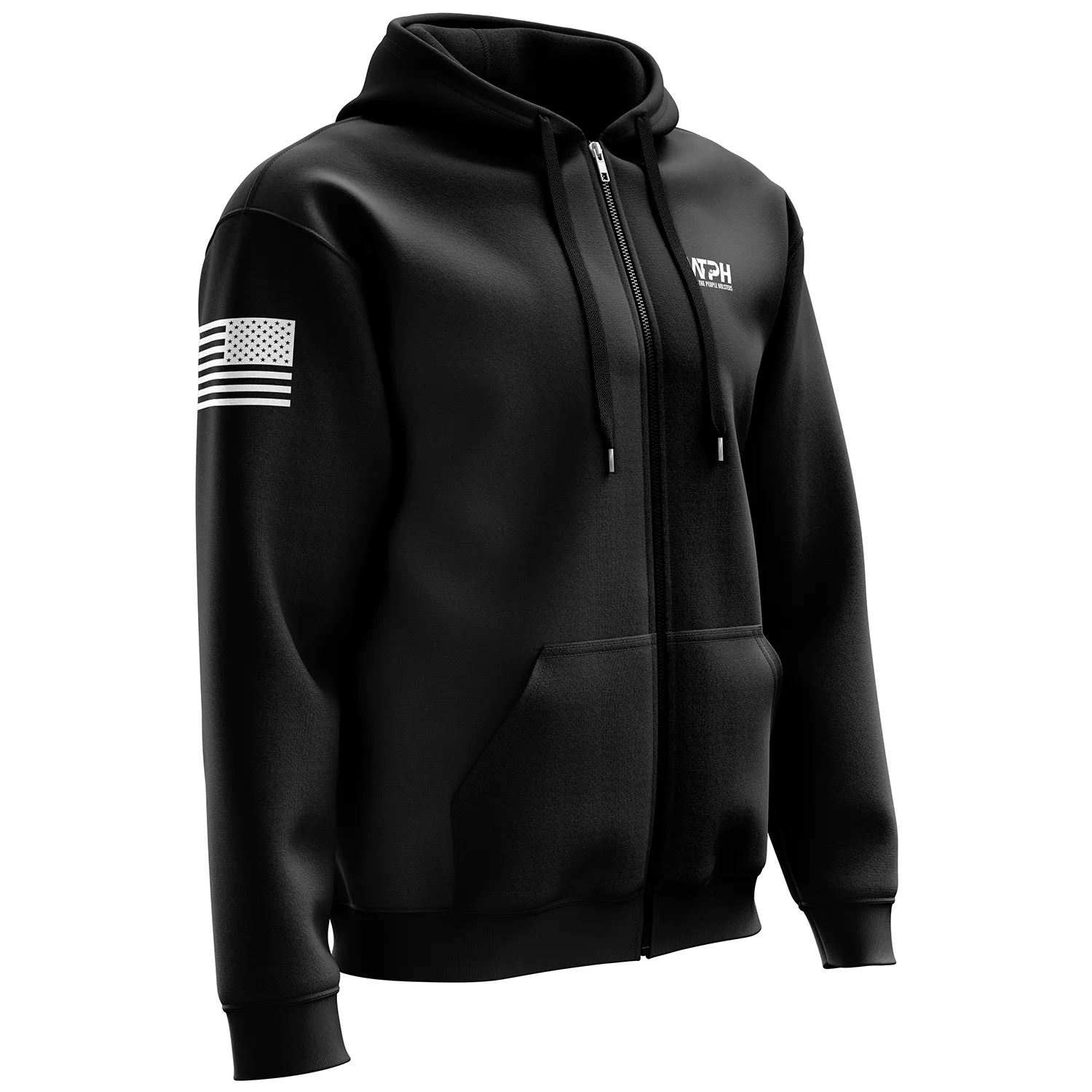 Thin Red Line Flag Zip Up Hoodie