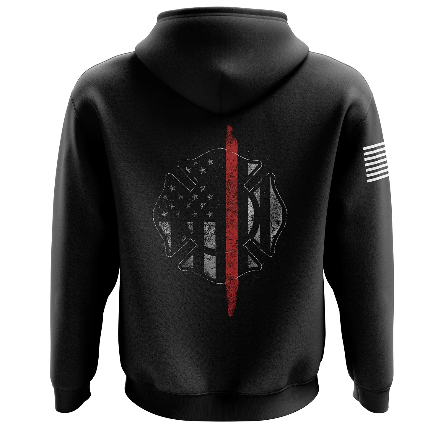 Thin Red Line Flag Zip Up Hoodie