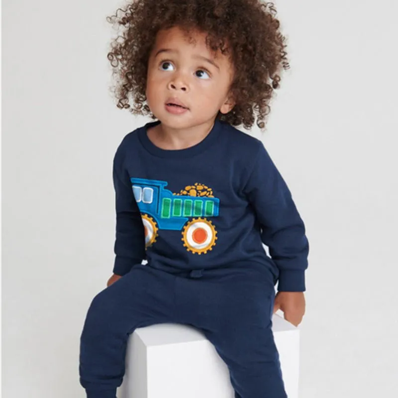 Toddler/Kid Boy's Vehicle Design Long Sleeve Sweatshirt