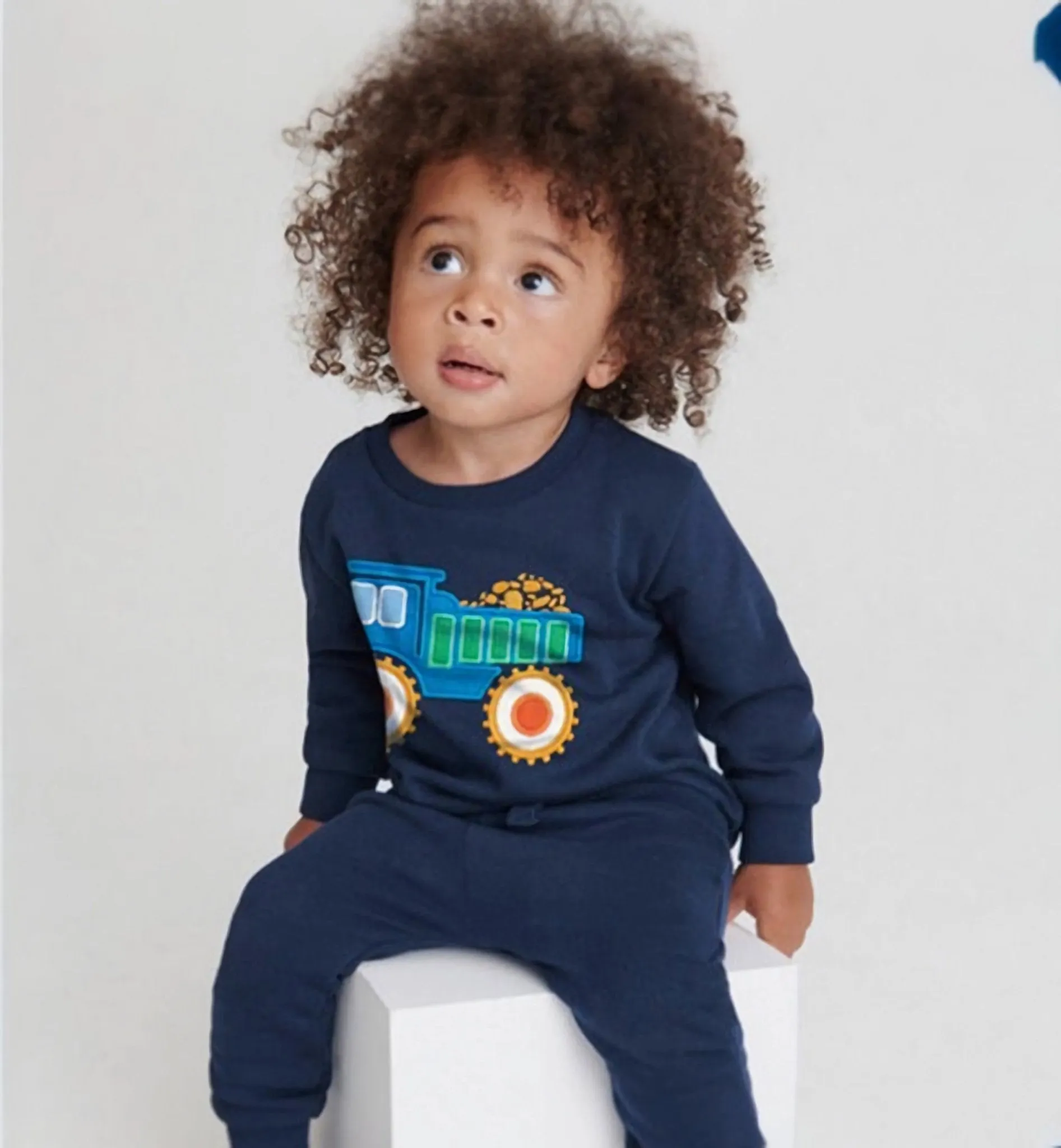 Toddler/Kid Boy's Vehicle Design Long Sleeve Sweatshirt