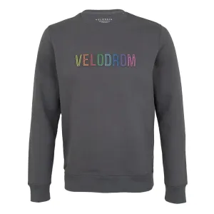 VELODROM Emboss Sweatshirt - Anthracite Rainbow