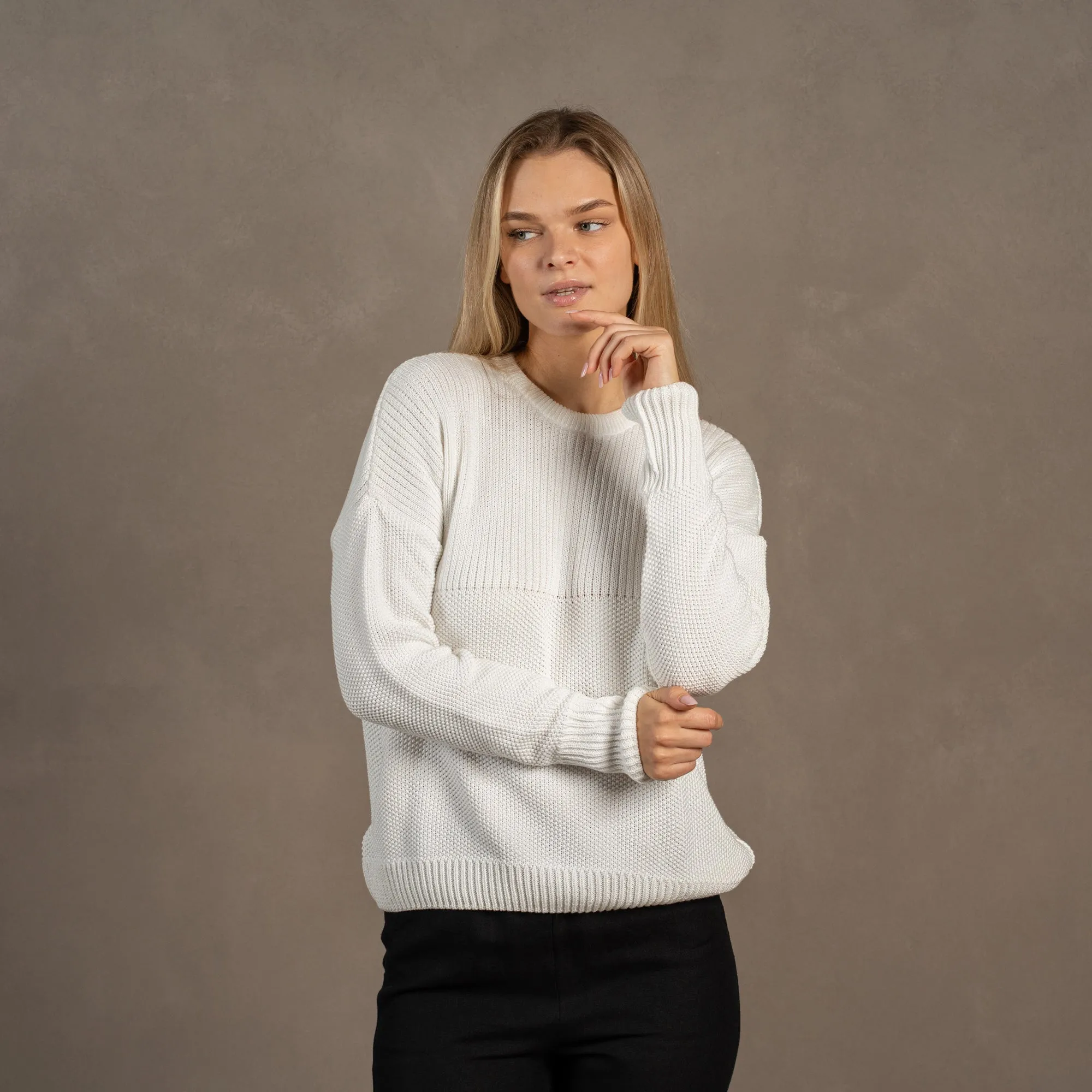 Women's Knit Cotton Sweater Sonata